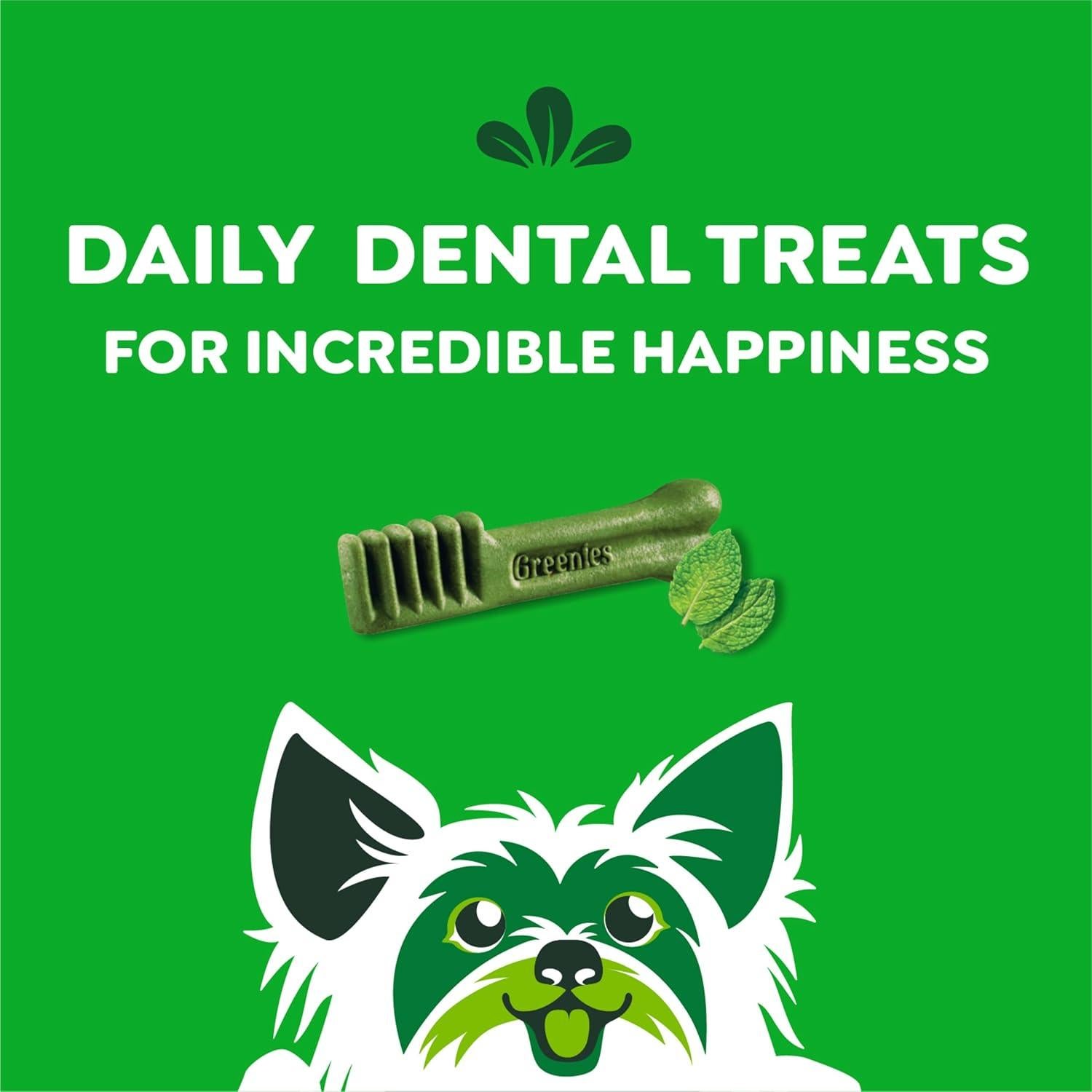 Golosinas Dentales Greenies para Perros Menta 340 g