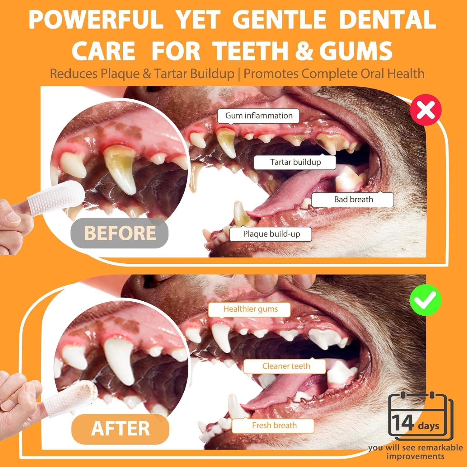 Toallitas Dentales Volmees para Perros y Gatos 50 Piezas