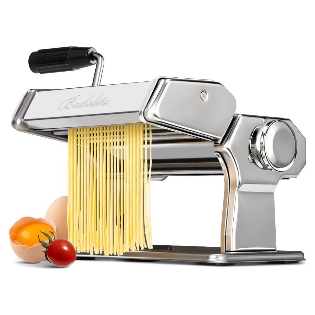 Máquina de Pasta Manual Badelite 150mm 2 Cortadores Ajustables