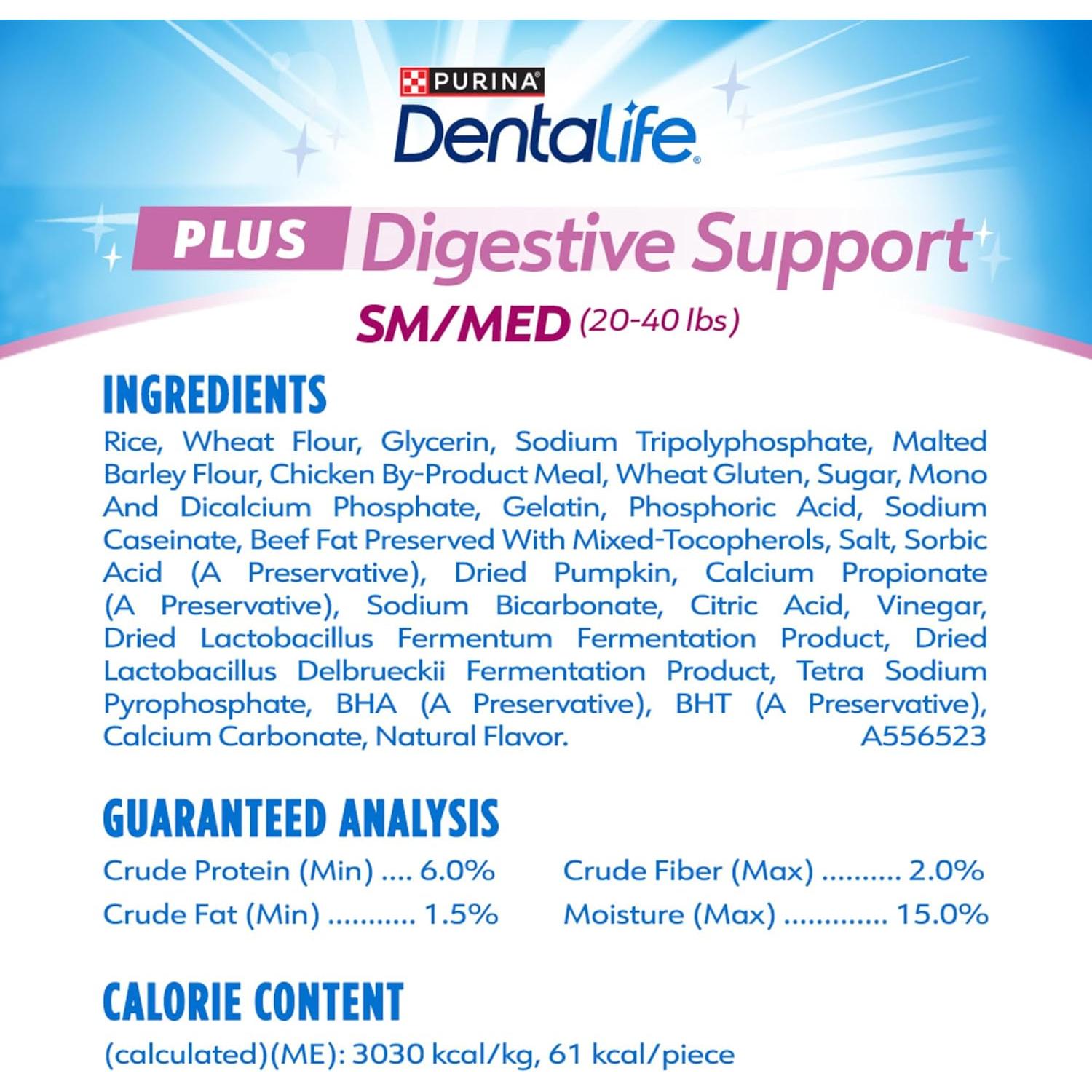 Golosinas DentaLife Plus Digestivo 19 Masticables Pollo