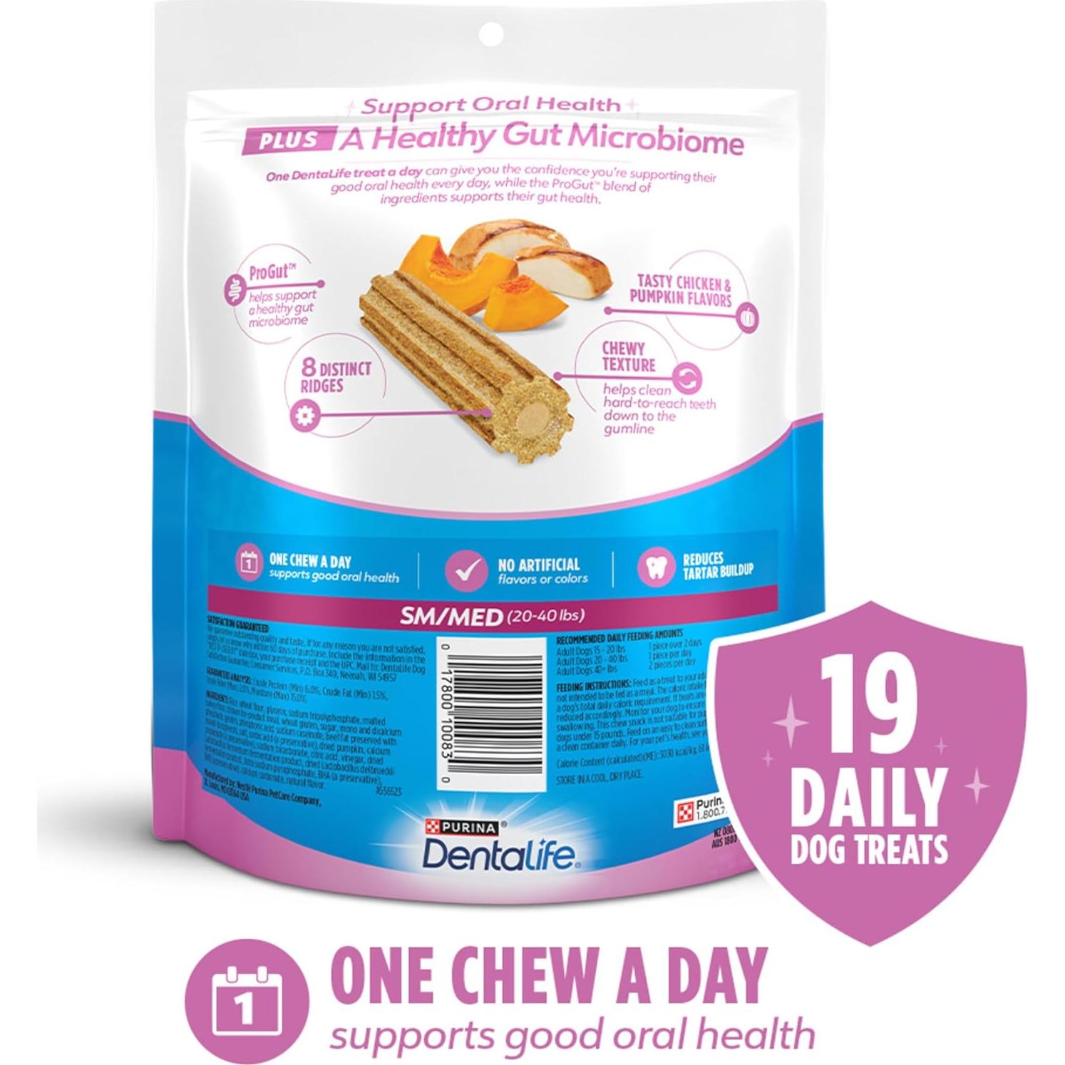 Golosinas DentaLife Plus Digestivo 19 Masticables Pollo