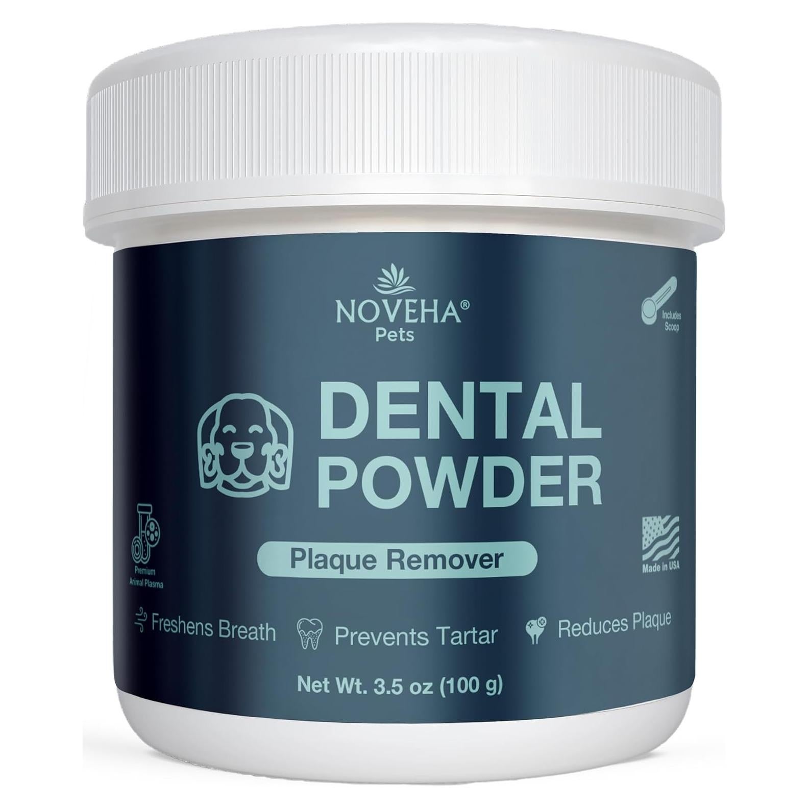 Polvo Dental NOVEHA para Mascotas 100g - Cuidado Oral Veterinario