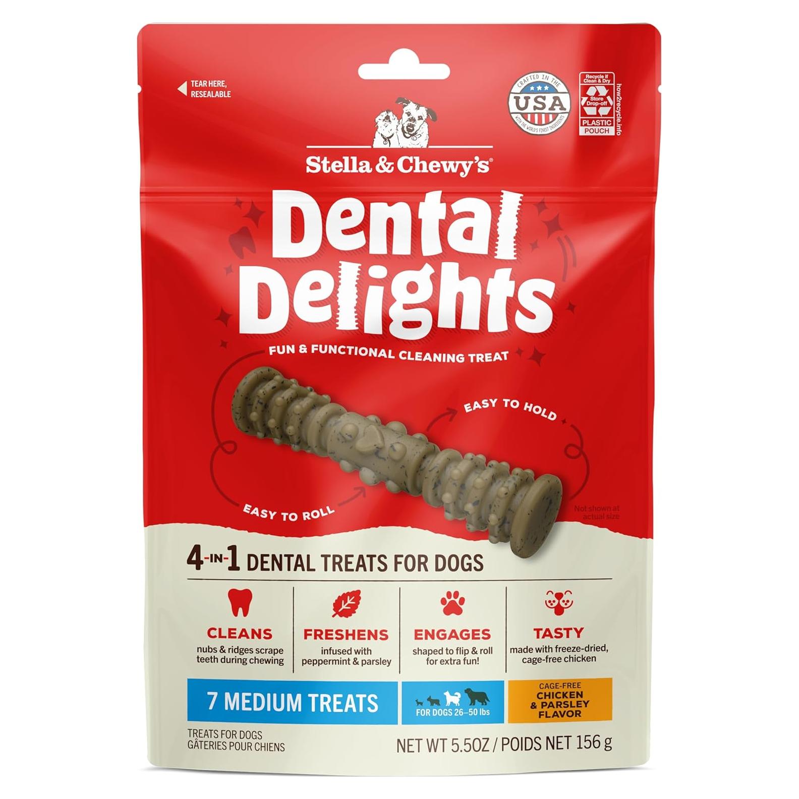 Golosinas Dentales Medianas Stella & Chewy's Pollo 155g