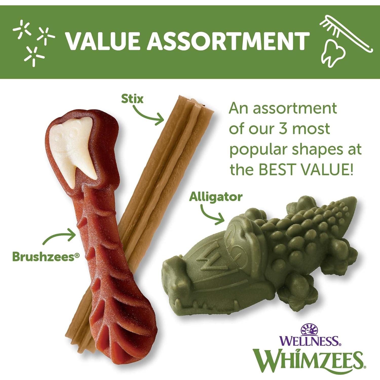 Golosinas Dentales Naturales Wellness WHIMZEES 24 Unidades