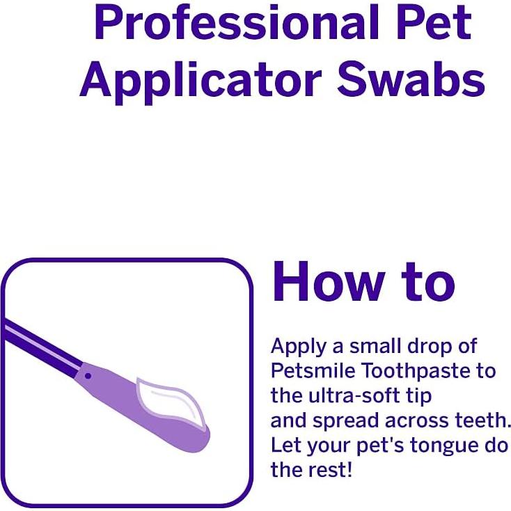 Aplicadores de Pasta de Dientes Petsmile para Mascotas - 50 Unidades