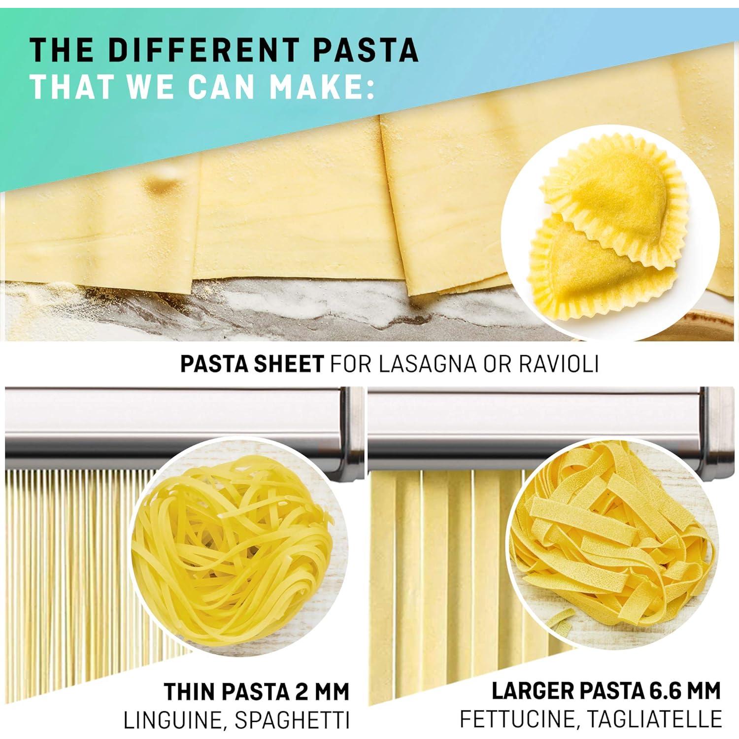 Máquina de Pasta Manual VeoHome Acero Inoxidable 7 Grosores