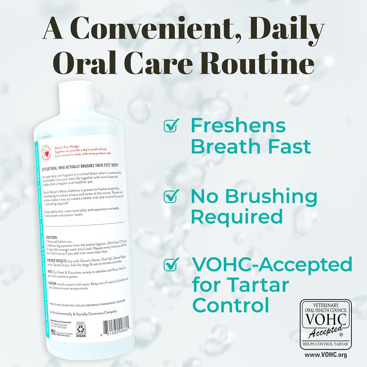 Aditivo de Agua Sin Sabor Skout's Honor 946 ml para Mascotas