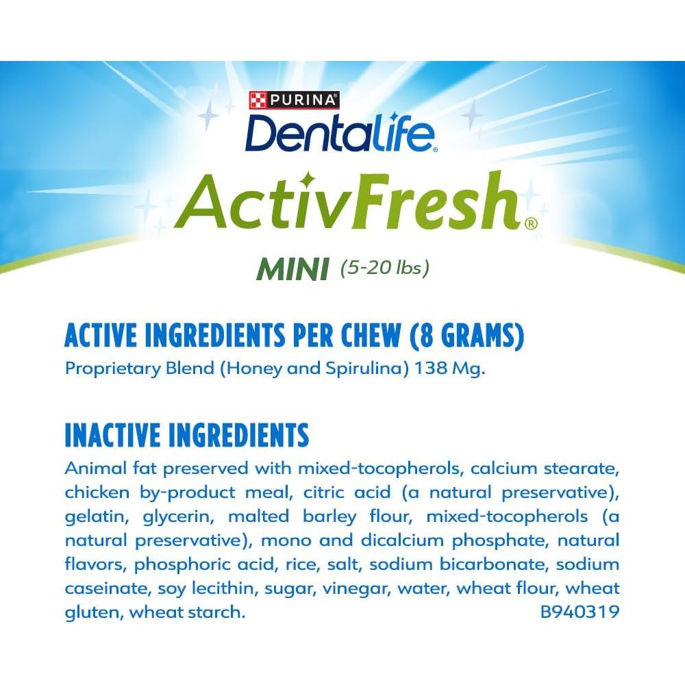 Masticables Mini DentaLife Purina ActivFresh 56 Unidades