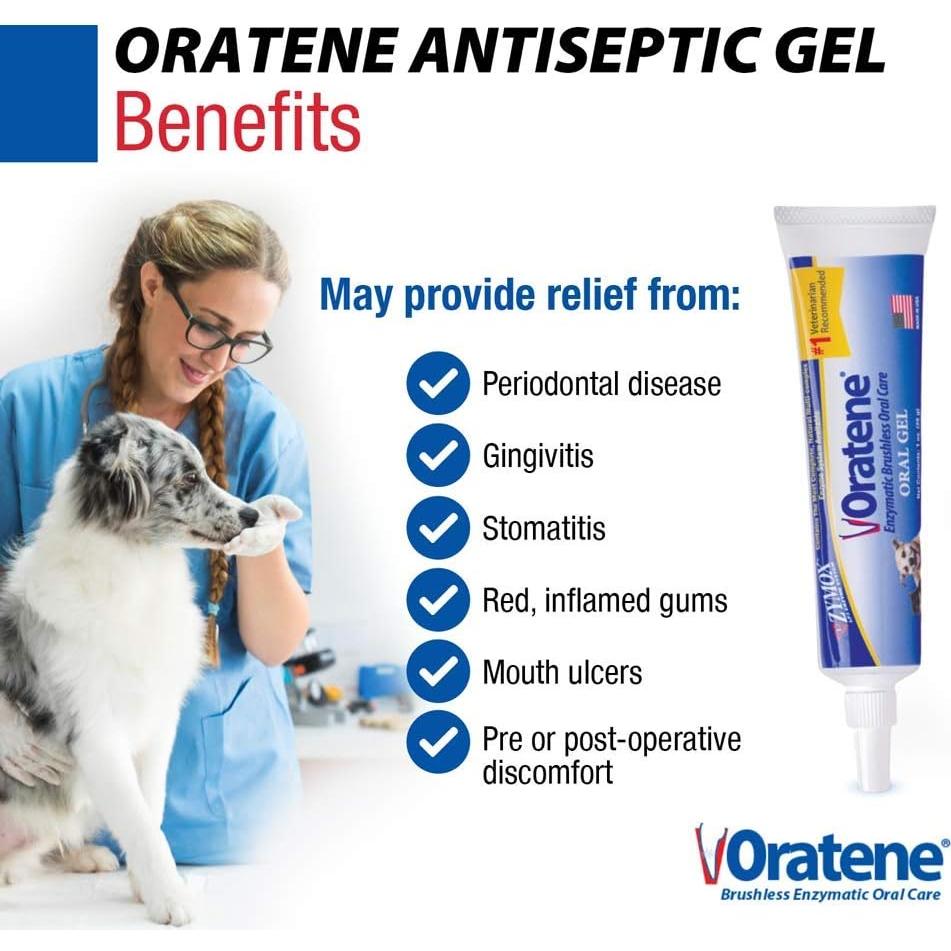 Gel Oral Sin Cepillo ZYMOX Oratene Pet King 28 g para Mascotas