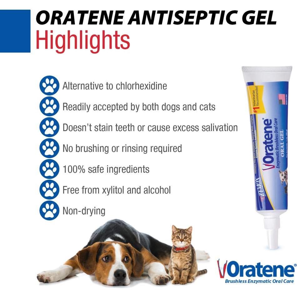 Gel Oral Sin Cepillo ZYMOX Oratene Pet King 28 g para Mascotas