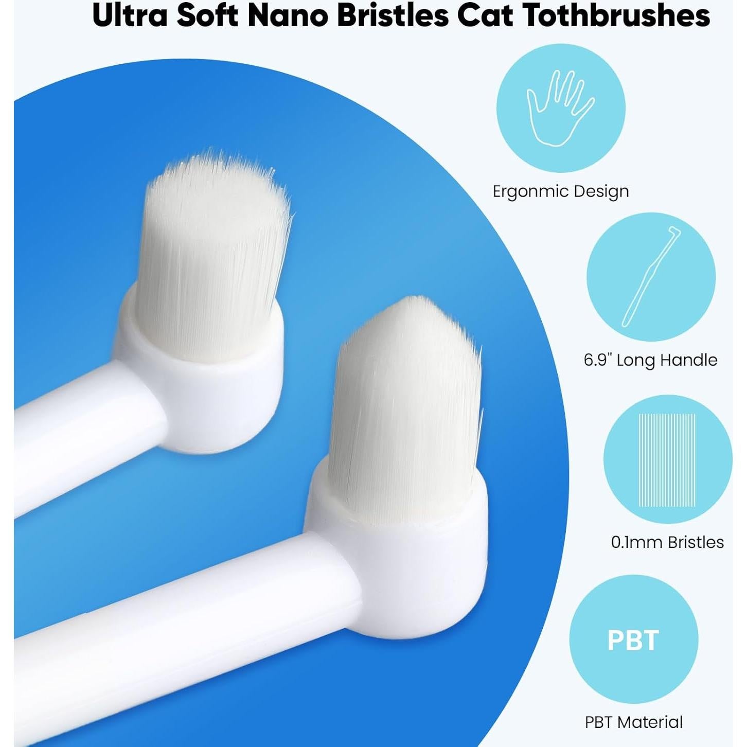 Cepillo de Dientes Ultra Suave She'o para Gatos y Perros