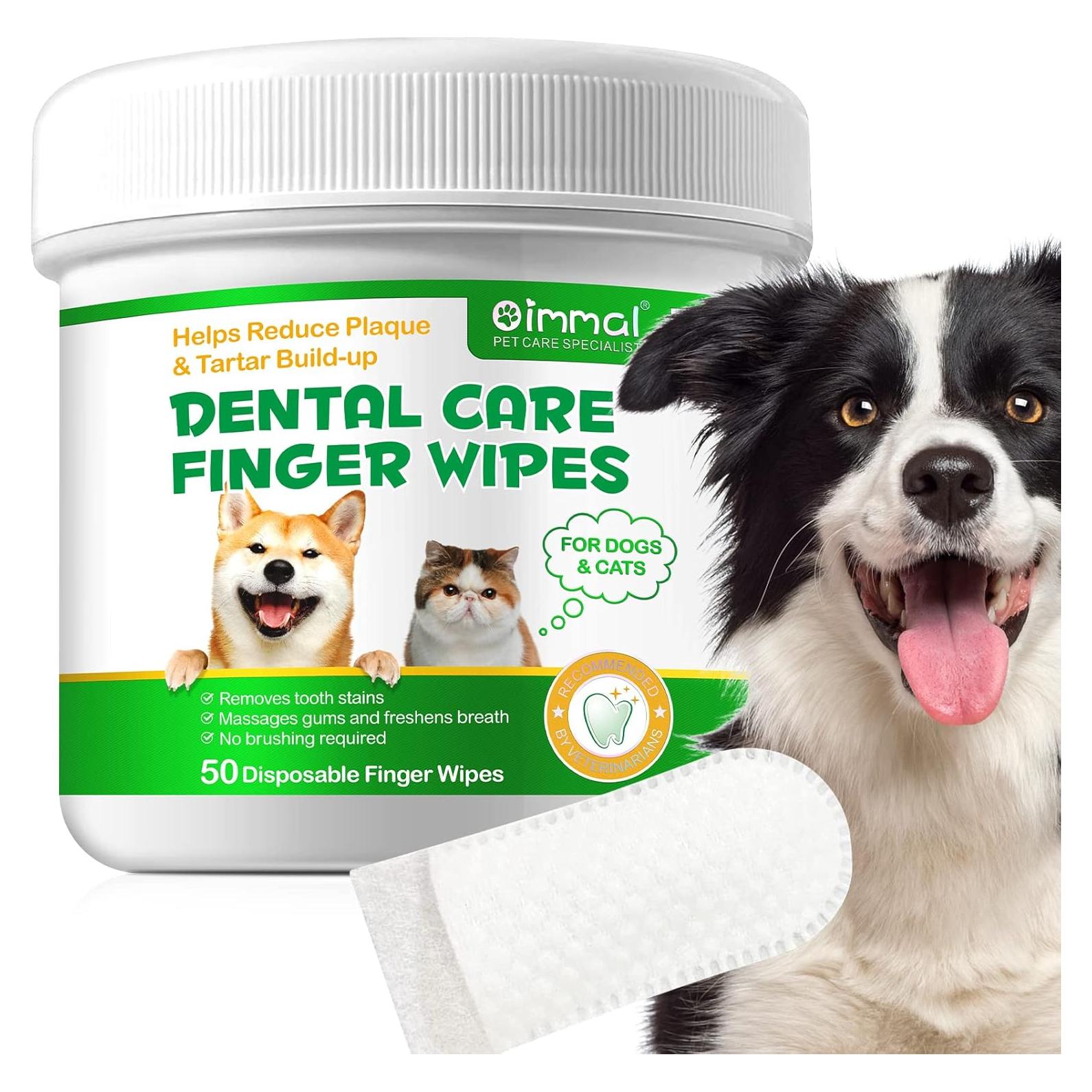 Toallitas de limpieza dental para perros RTBYUE 50PCS