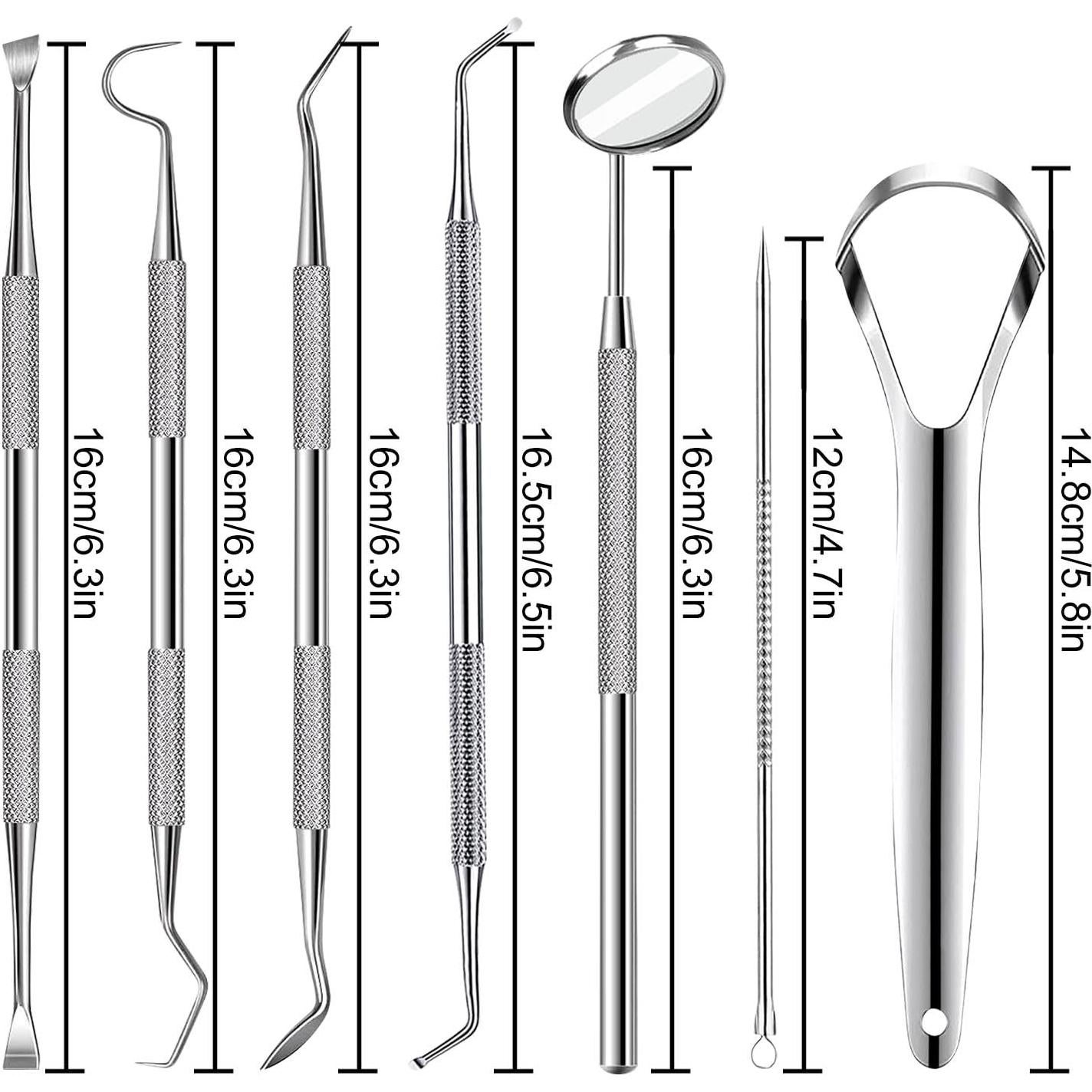 Juego de 7 herramientas dentales YeoEigm - Acero inoxidable
