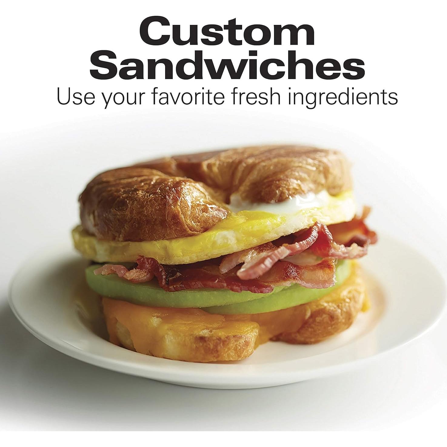 Maker de Sándwiches Hamilton Beach Rojo 1.36 kg 650W