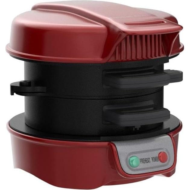 Maker de Sándwiches Hamilton Beach Rojo 1.36 kg 650W