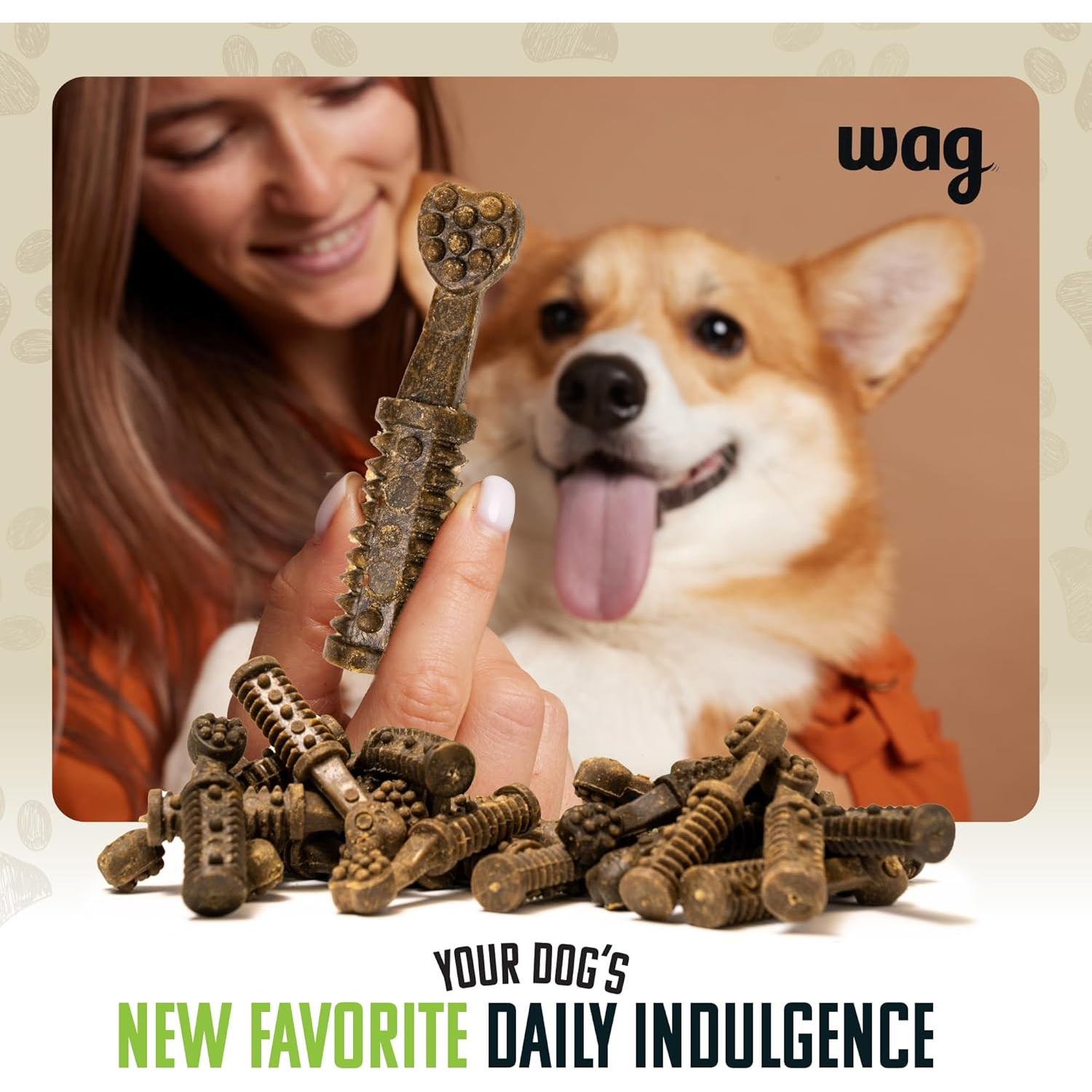 Wag Chews Dentales Amazon para Perros Grandes 1,02 kg