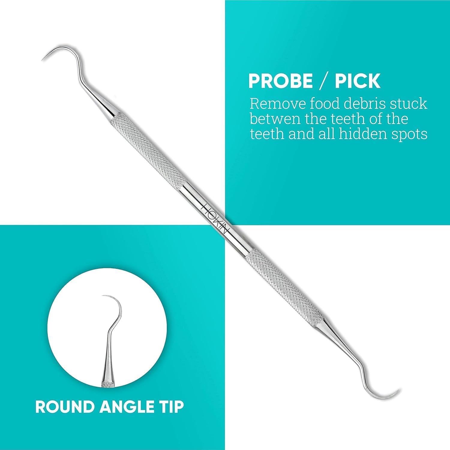 Kit de Herramientas Dentales HOKIN 4 Piezas Acero Inoxidable