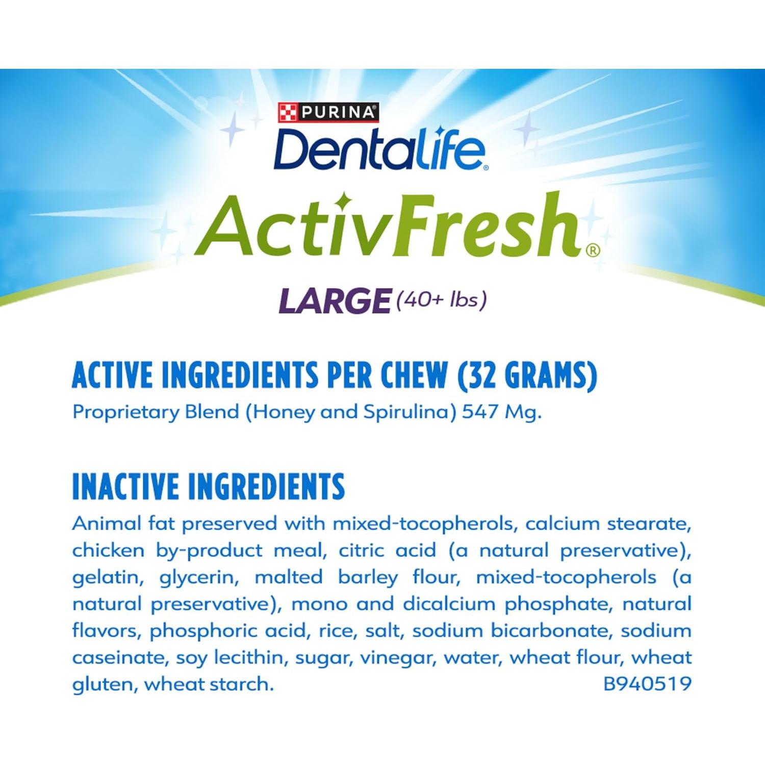 Masticables DentaLife ActivFresh para Perros Grandes 684 g