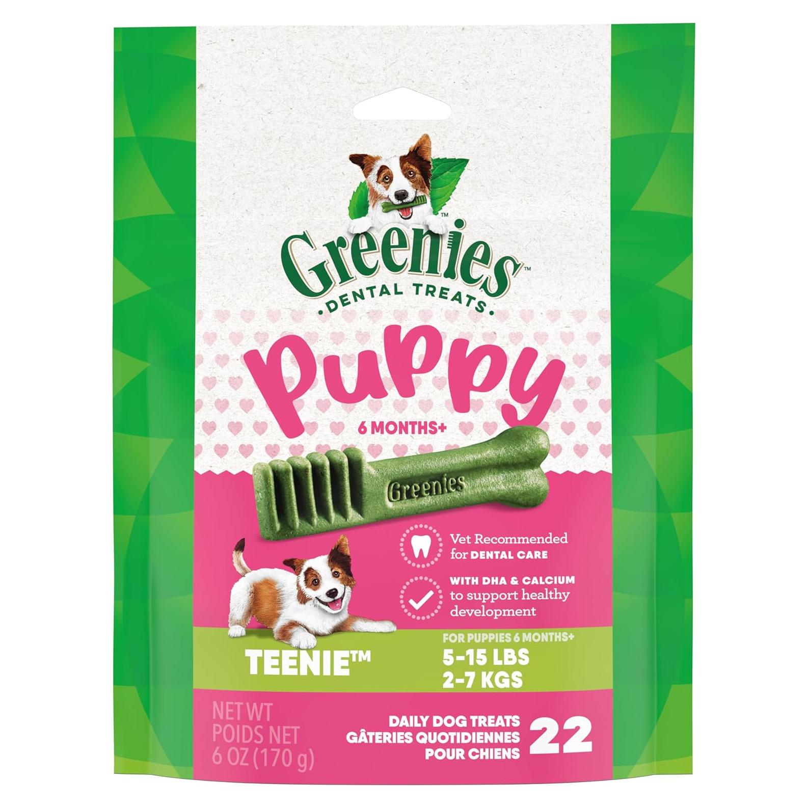Golosinas Dentales para Cachorros Greenies 170 g Original