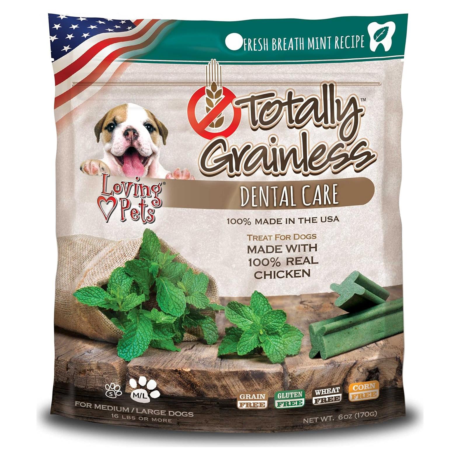 Premios Dentales para Perros Loving Pets 170g Sin Granos