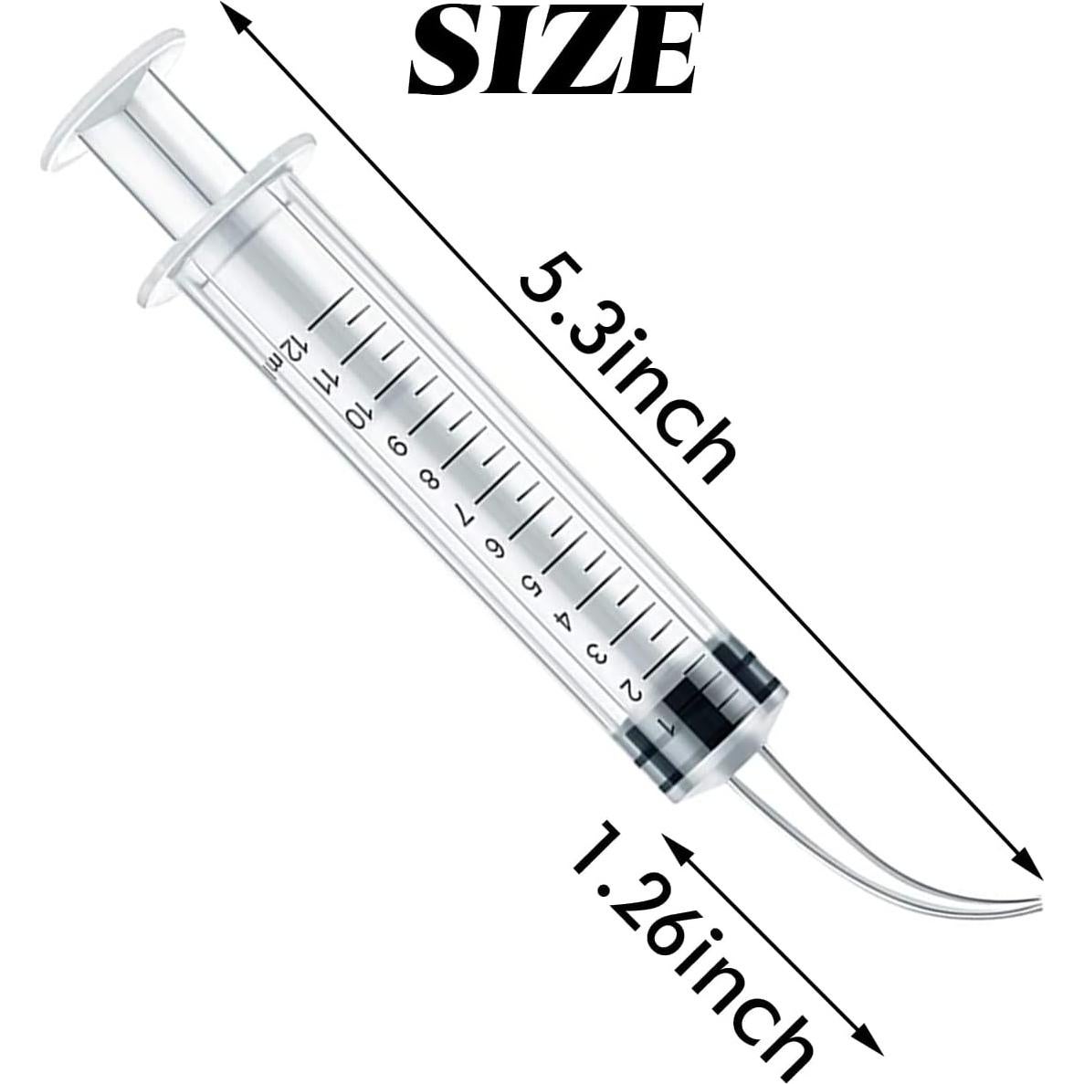 Jeringas Dentales GXXMEI 15PCS 12ml Punta Curvada