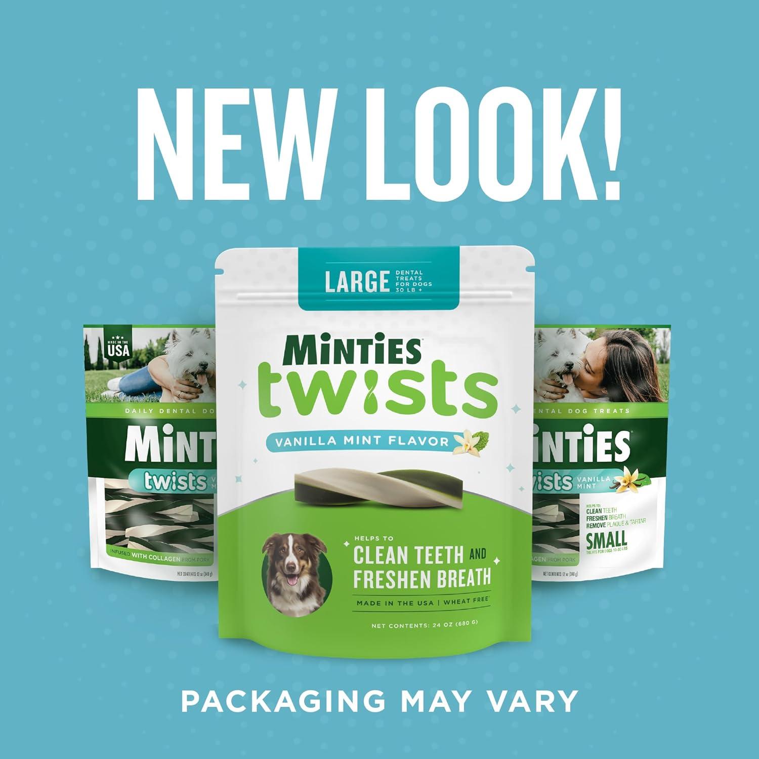Golosinas Dentales Minties Twists VetIQ 680g para Perros +18kg