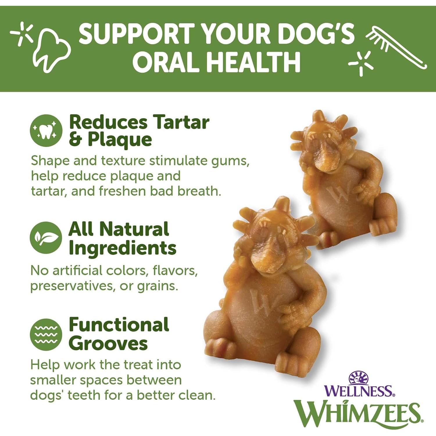 Golosinas Dentales para Perros Wellness WHIMZEES Grande 6 Unidades