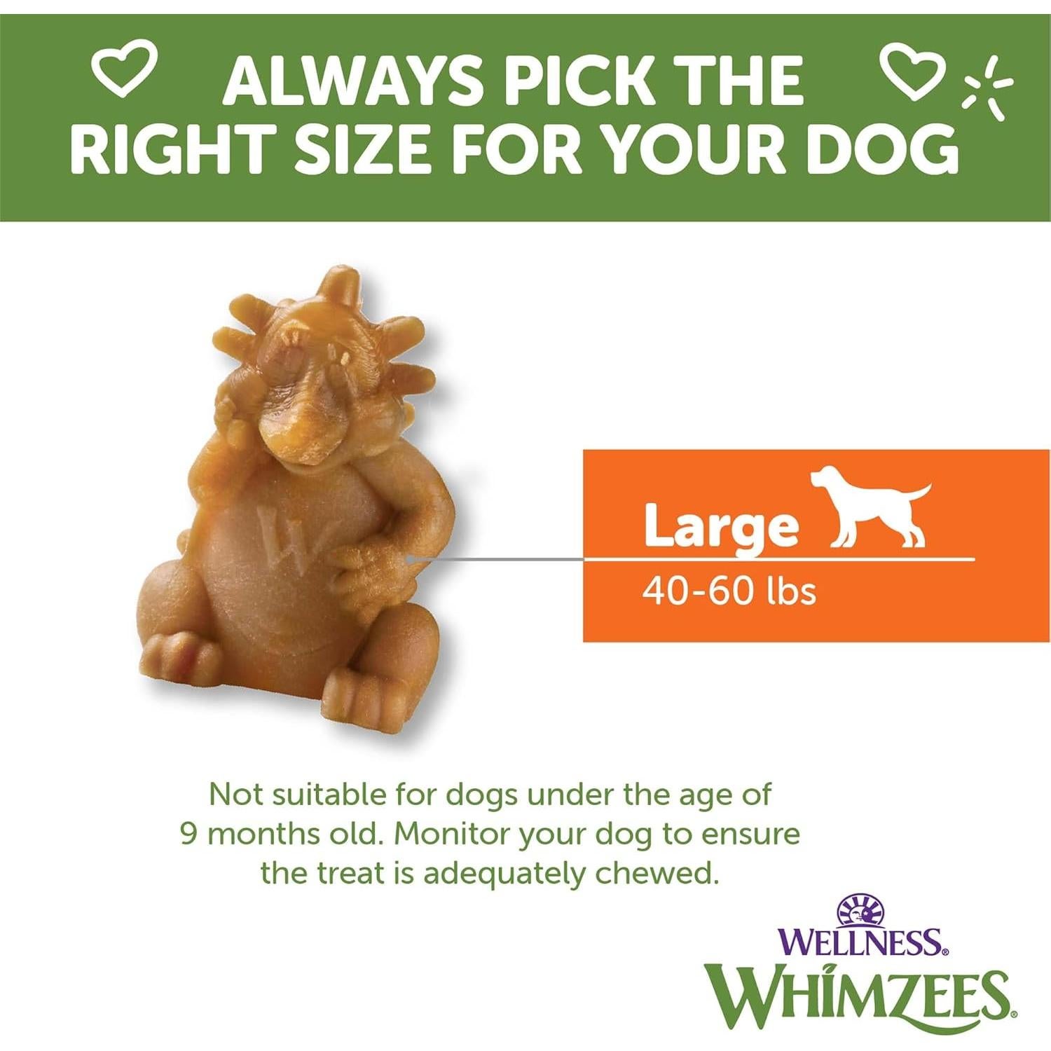 Golosinas Dentales para Perros Wellness WHIMZEES Grande 6 Unidades