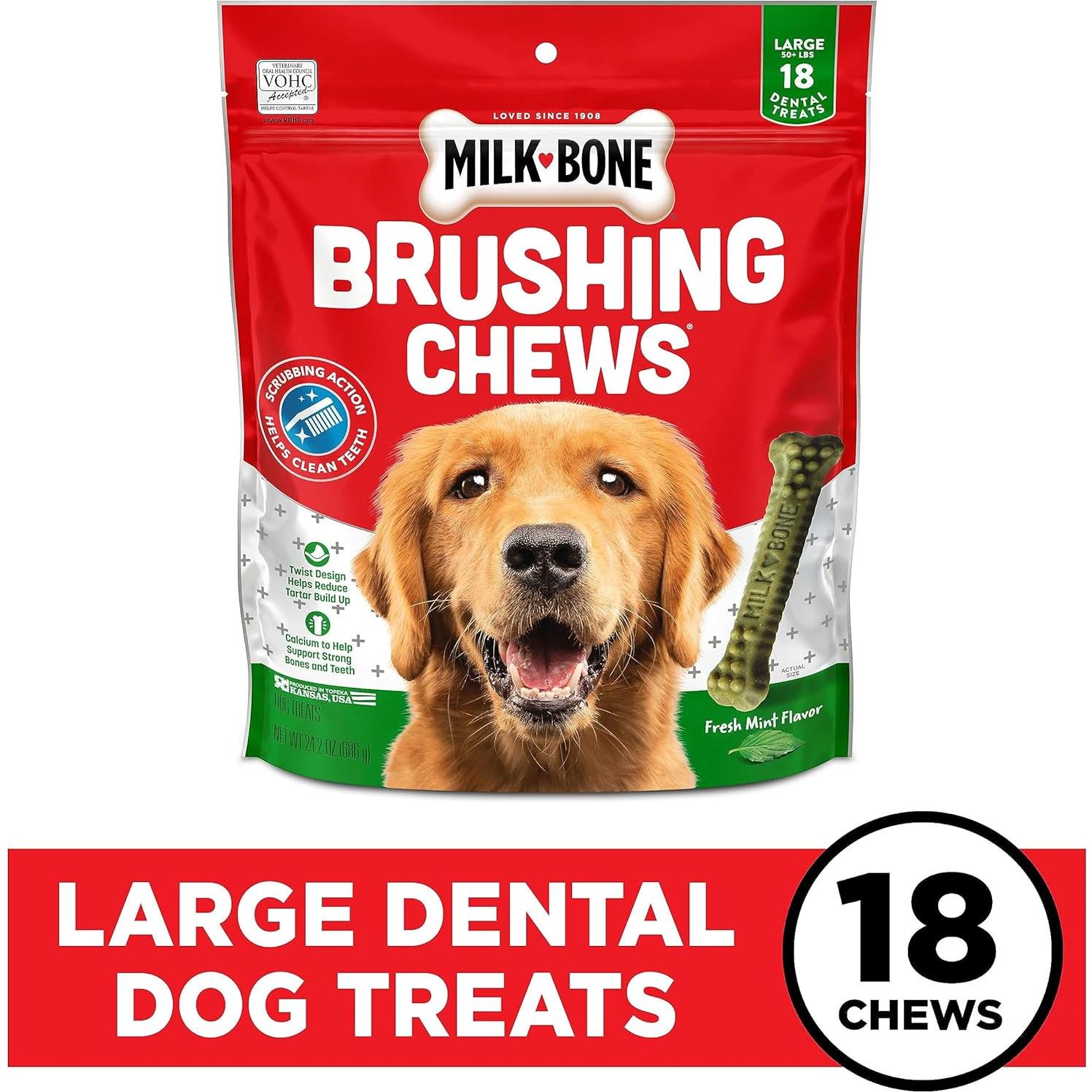 Golosinas Dentales para Perros Milk-Bone 686g Sabor Menta