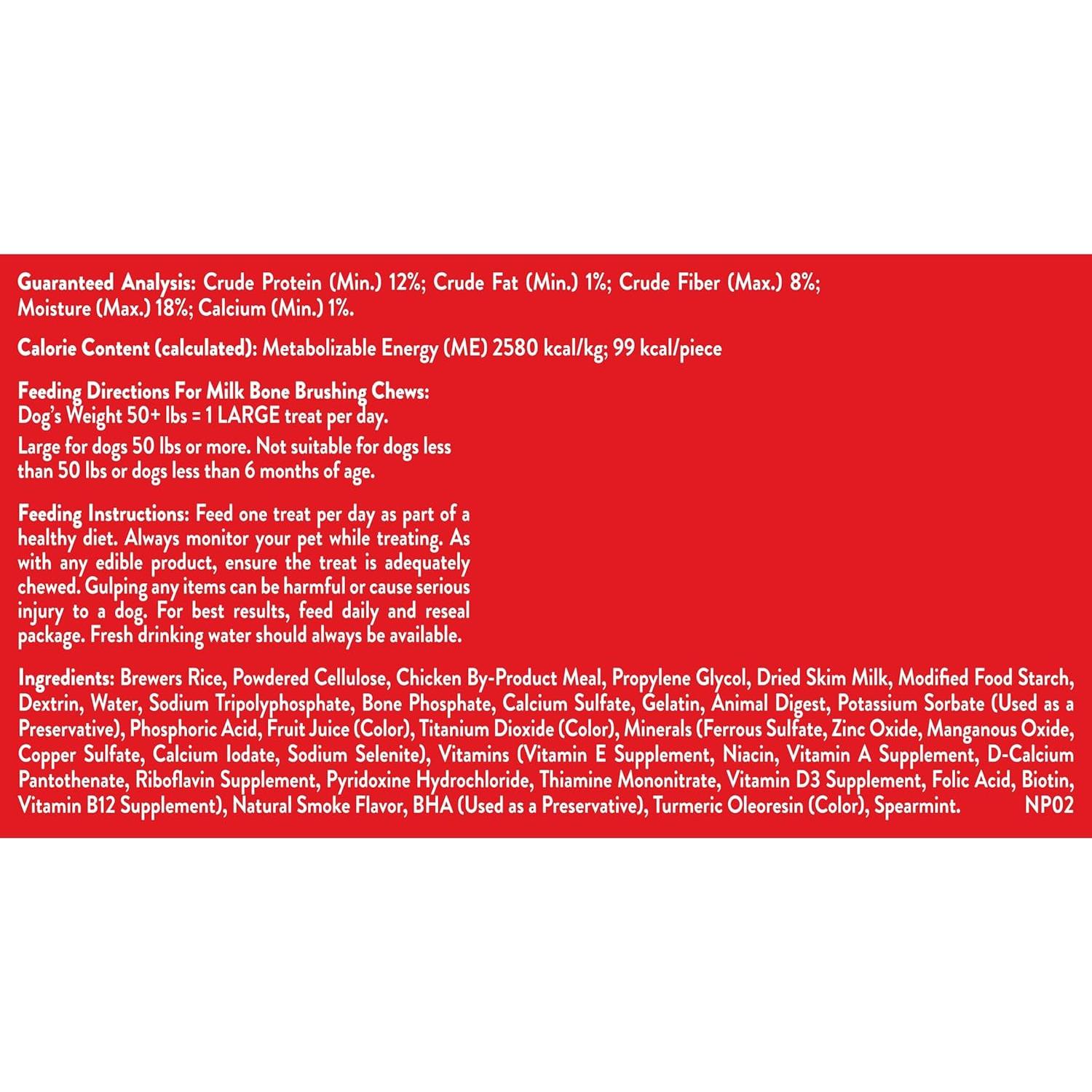 Golosinas Dentales para Perros Milk-Bone 686g Sabor Menta