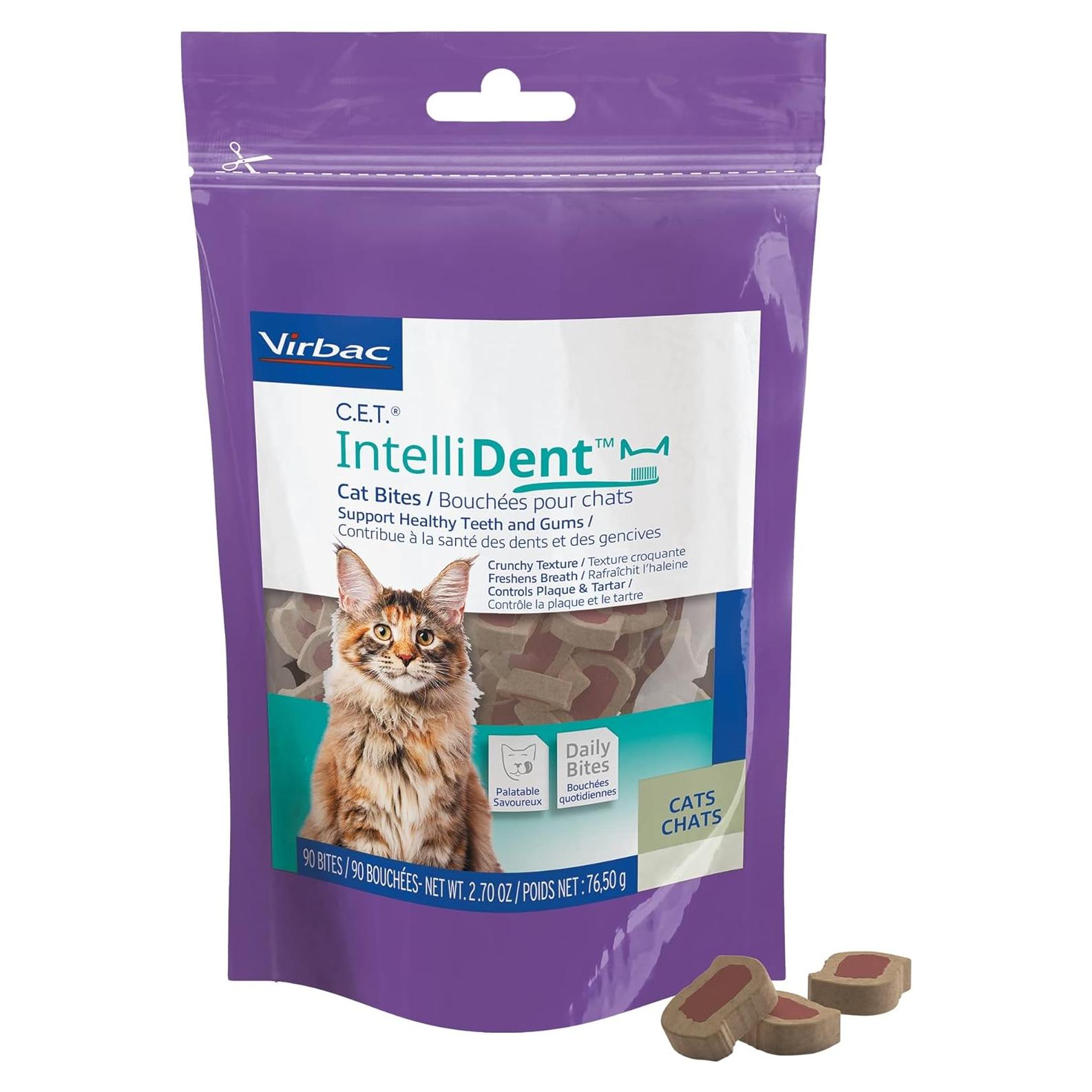 Galletas para Gatos Virbac C.E.T. IntelliDent Cuidado Dental 90g