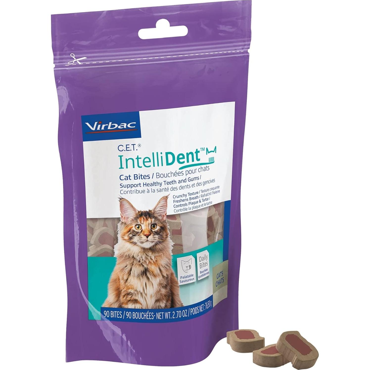 Galletas para Gatos Virbac C.E.T. IntelliDent Cuidado Dental 90g
