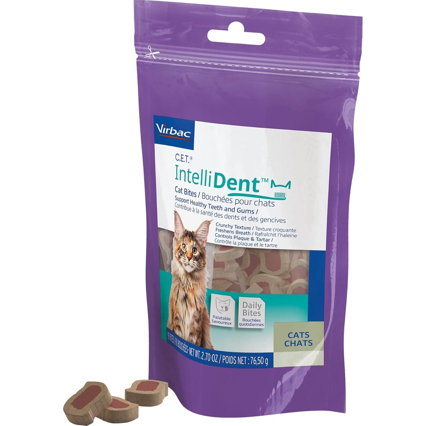 Galletas para Gatos Virbac C.E.T. IntelliDent Cuidado Dental 90g
