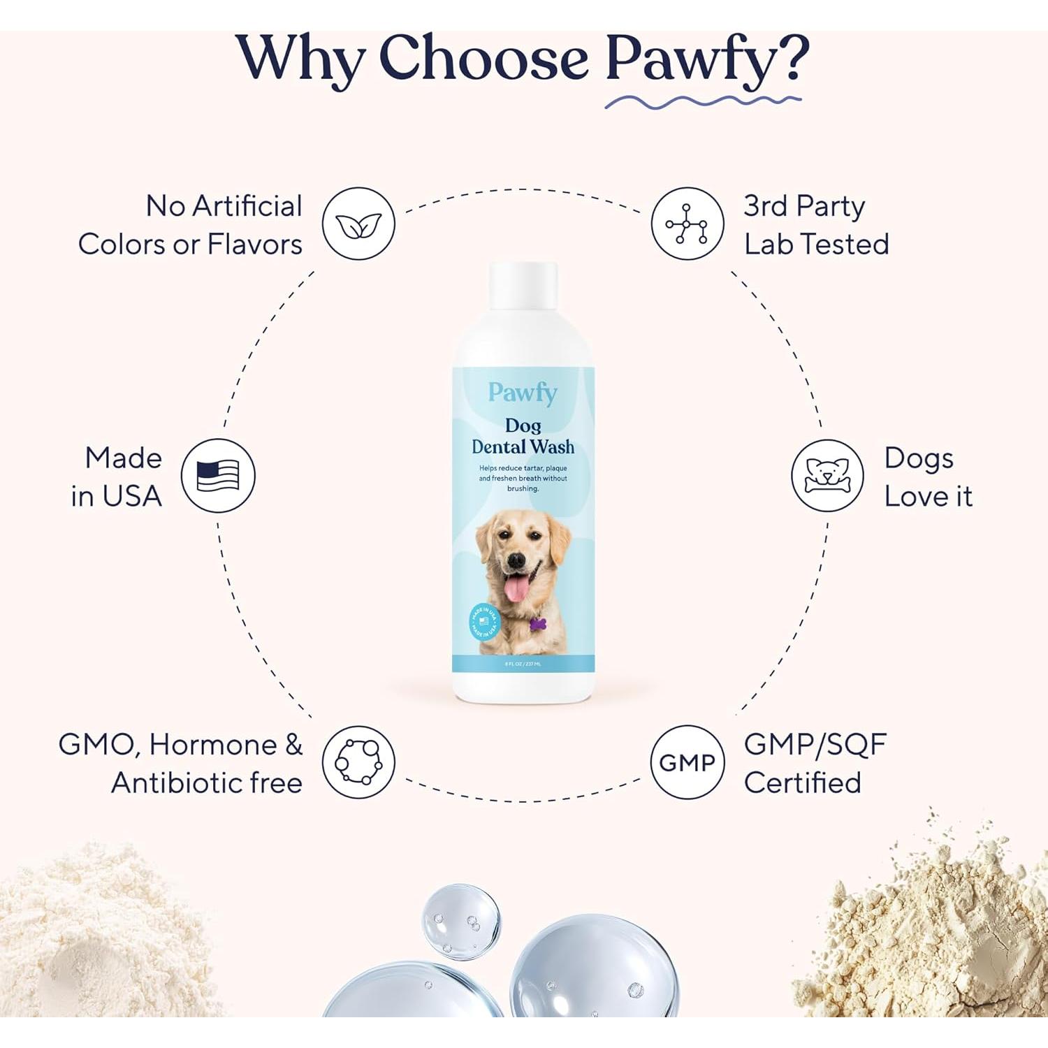 Ambientador Dental Pawfy para Perros 248g - Refresca Aliento