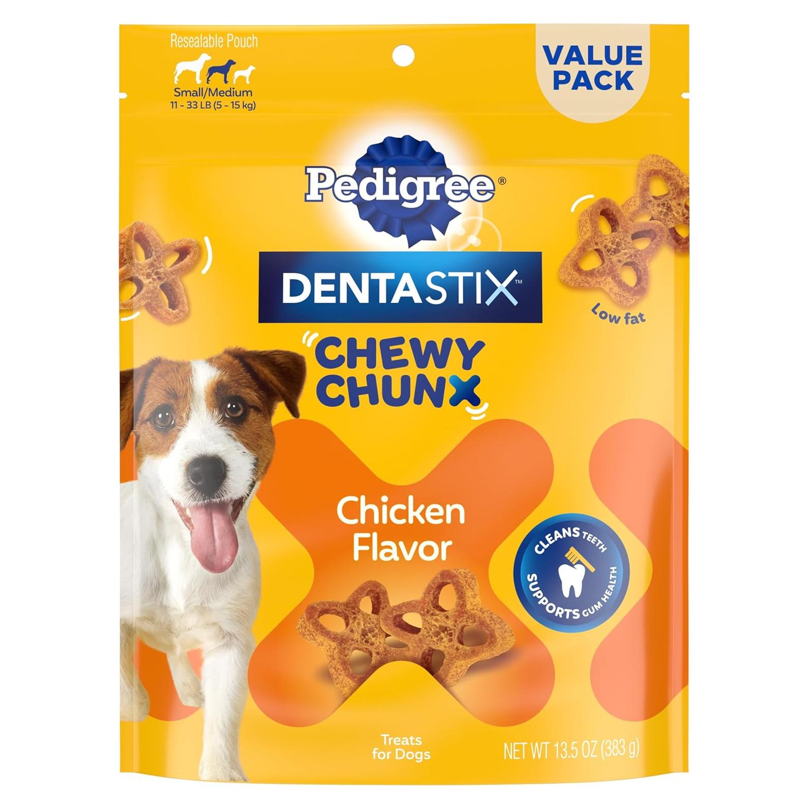 Golosinas Dentales Pedigree DentaStix Chewy Chunx 382g Pollo