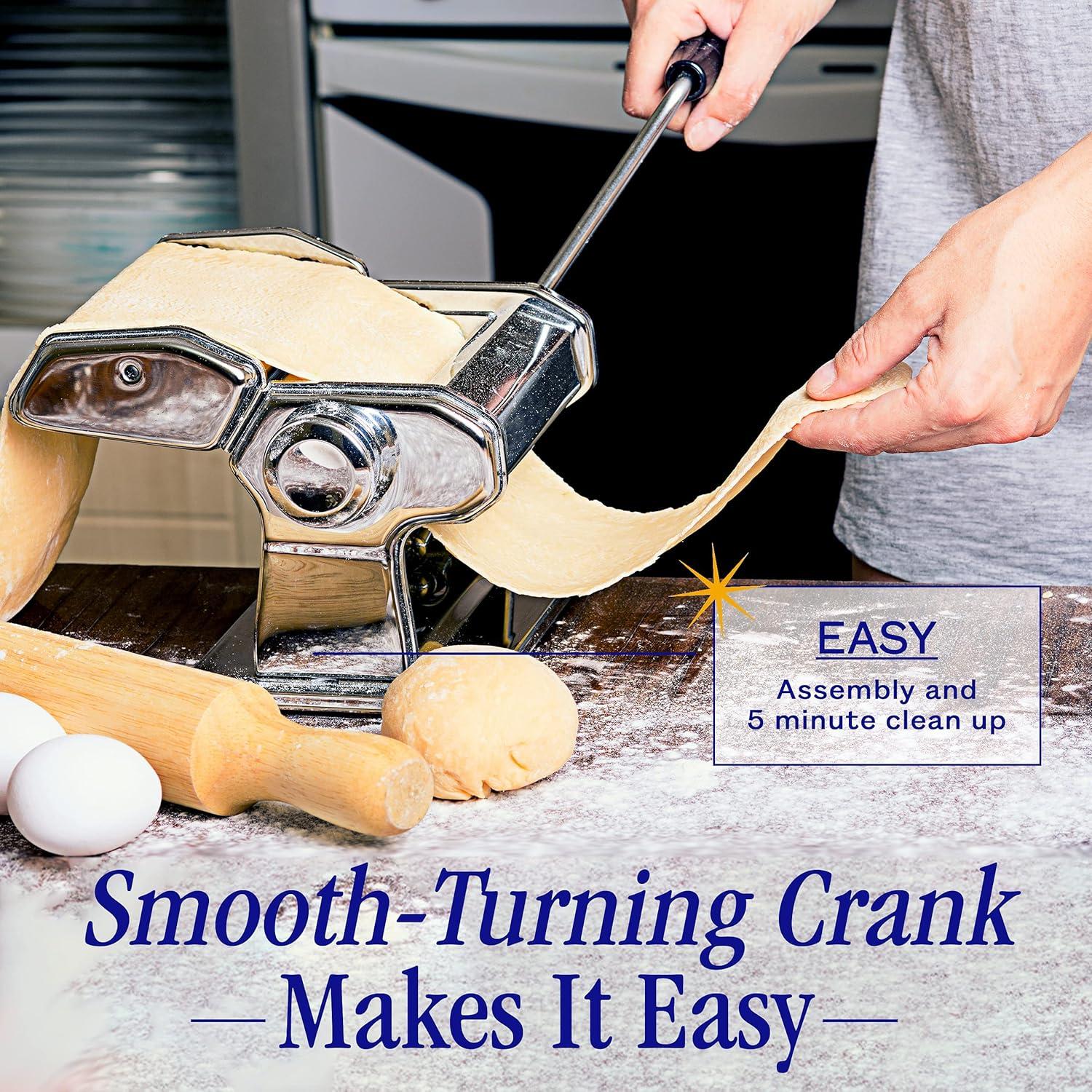 Máquina de Pasta Manual Nuvantee Acero Inoxidable 7 Grosores