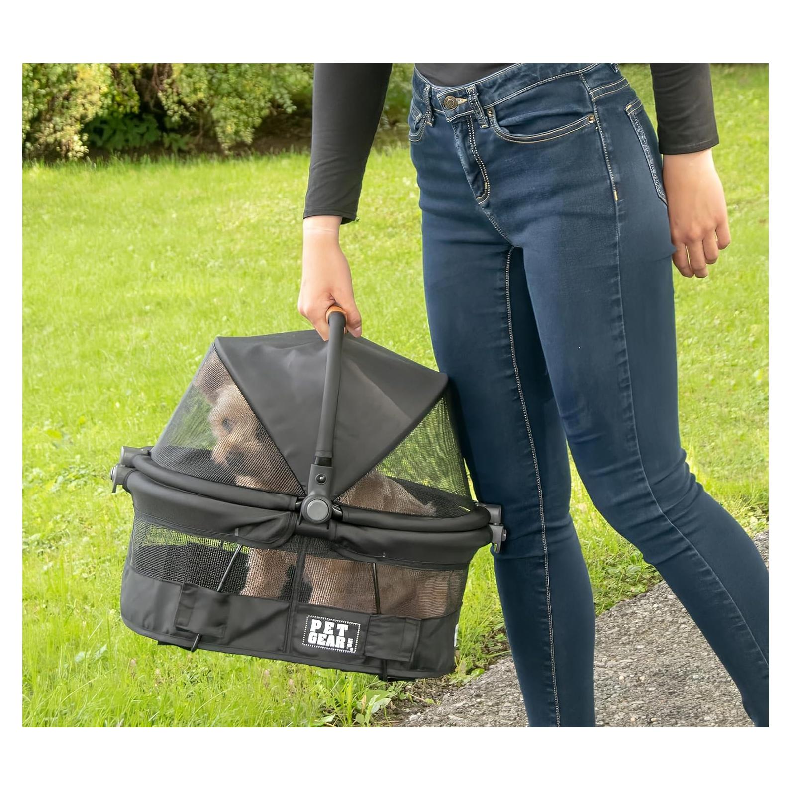 Transportín y Asiento de Coche Pet Gear VIEW 360 38 cm Onyx