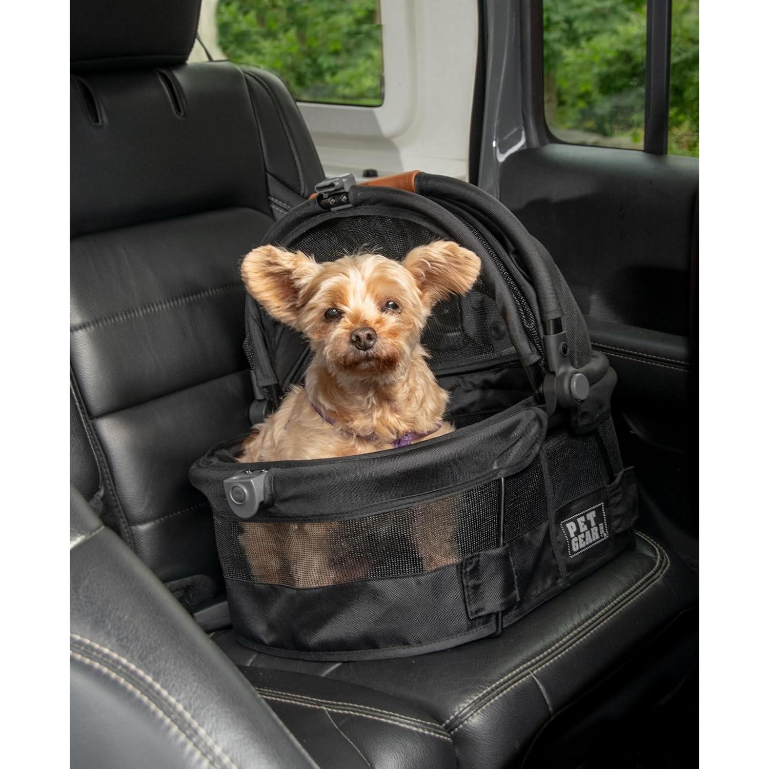 Transportín y Asiento de Coche Pet Gear VIEW 360 38 cm Onyx