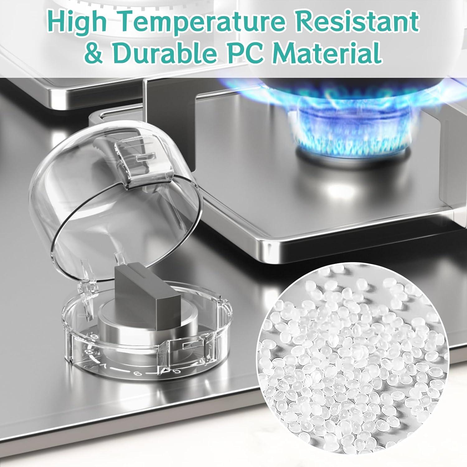 Cubiertas de Perillas de Estufa AOSITE - Seguridad Infantil 5 Pzas