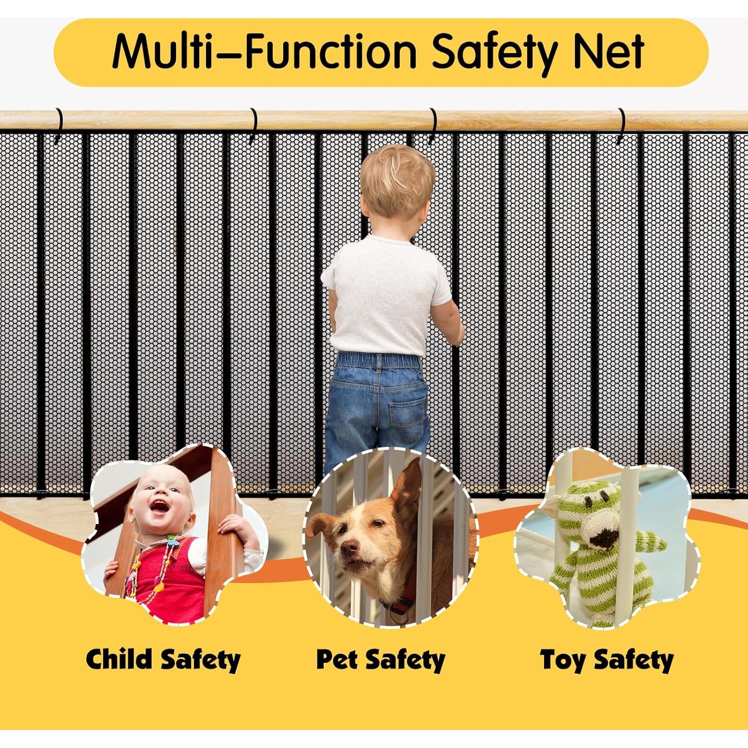 Red de Seguridad para Barandilla Cupount 457x102 cm Negra