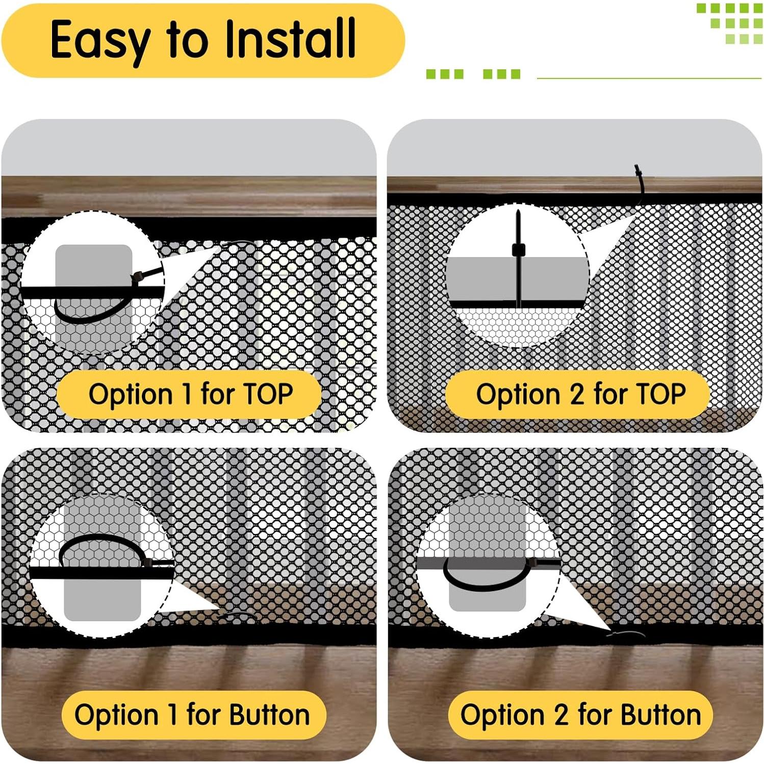 Red de Seguridad para Barandilla Cupount 457x102 cm Negra