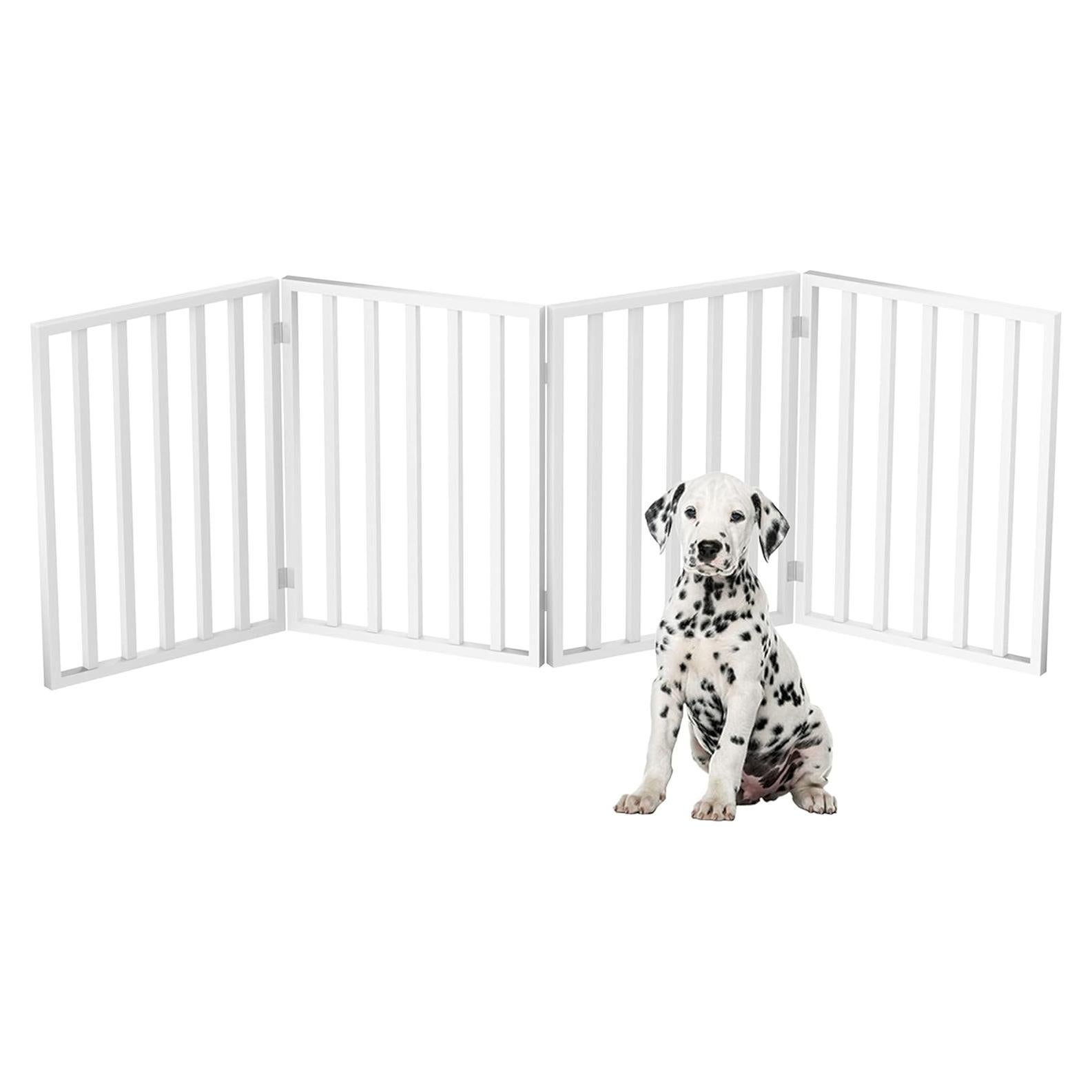 Puerta Plegable para Mascotas PETMAKER 182x60 cm Blanca