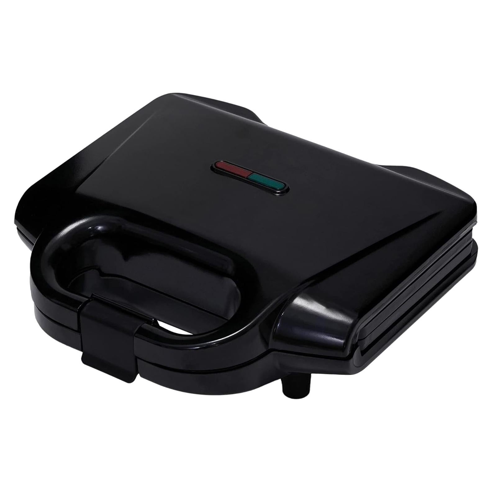 Máquina de Waffles Amazon Basics 2 Rebanadas 700W Negra