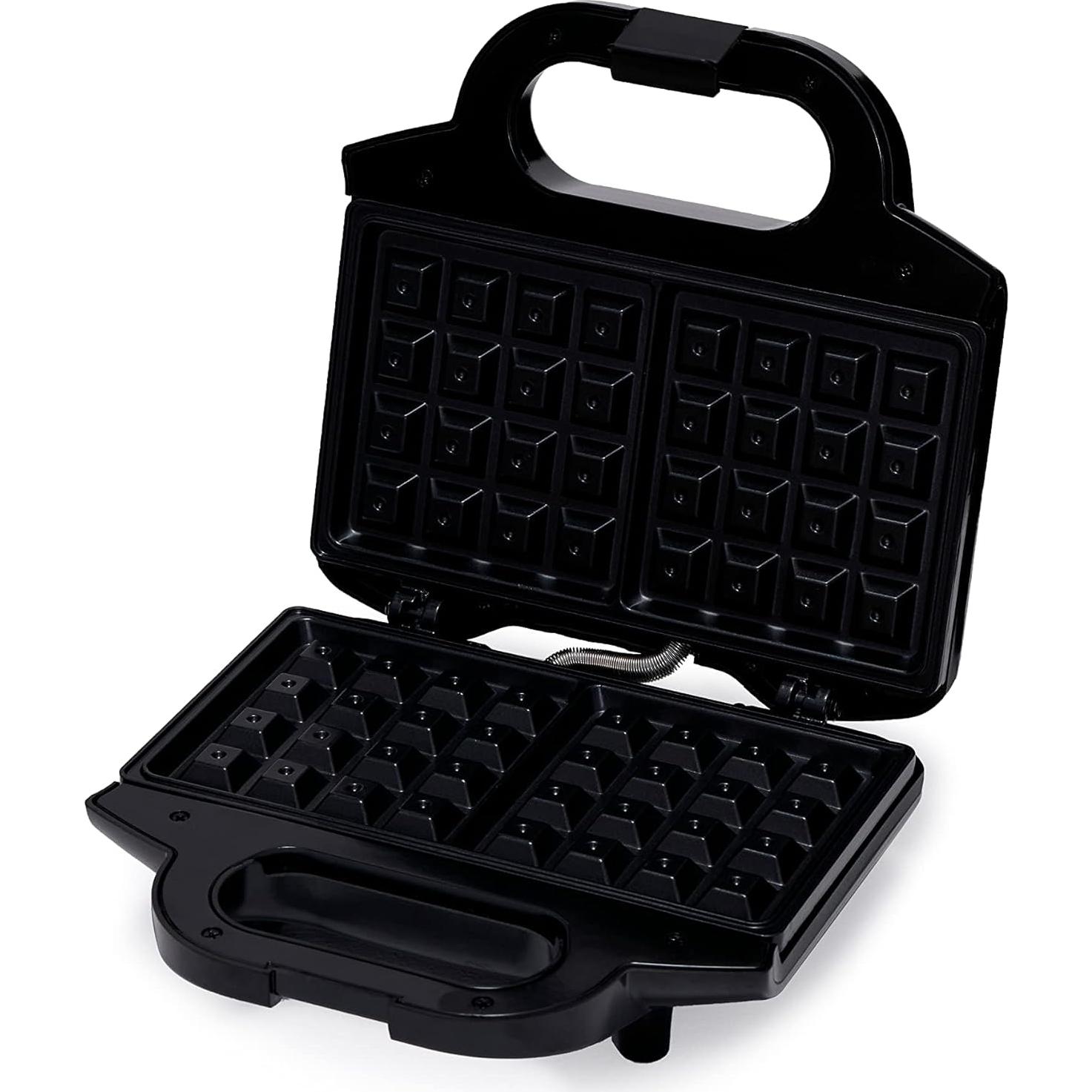 Máquina de Waffles Amazon Basics 2 Rebanadas 700W Negra