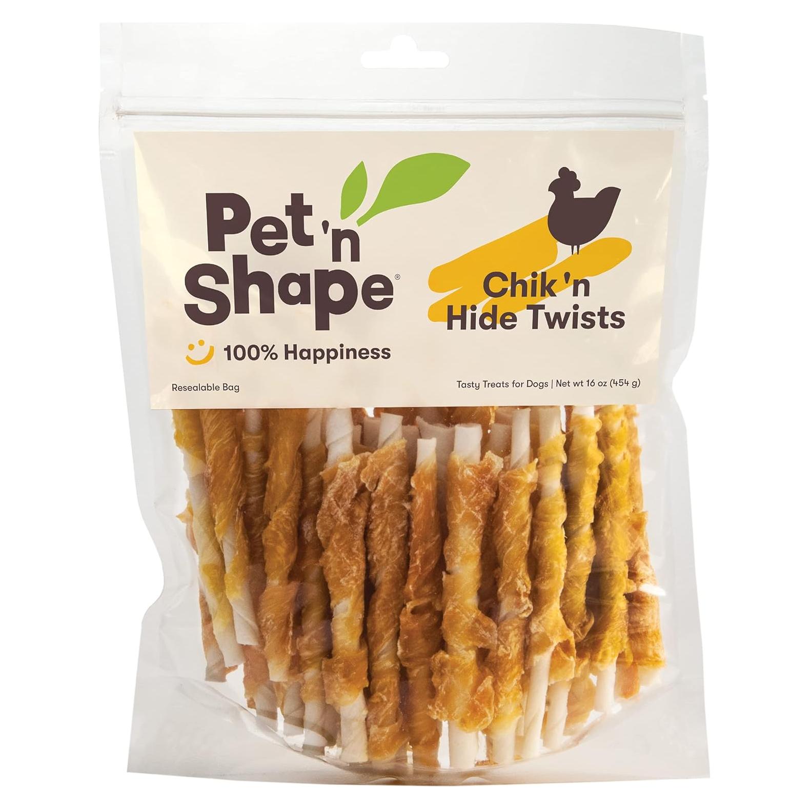 Giros de Pollo Envuelto en Piel Cruda Pet 'n Shape 0.45 kg
