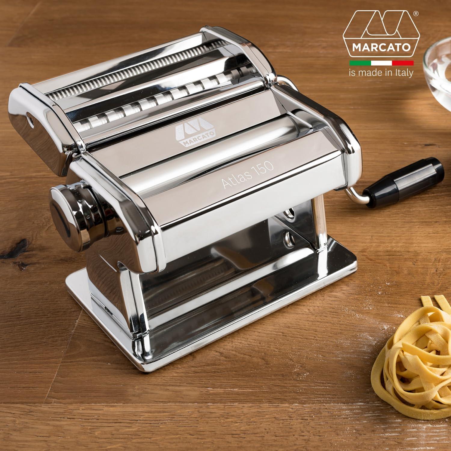 Máquina de Hacer Pasta Manual Marcato Atlas 150 Acero Cromado