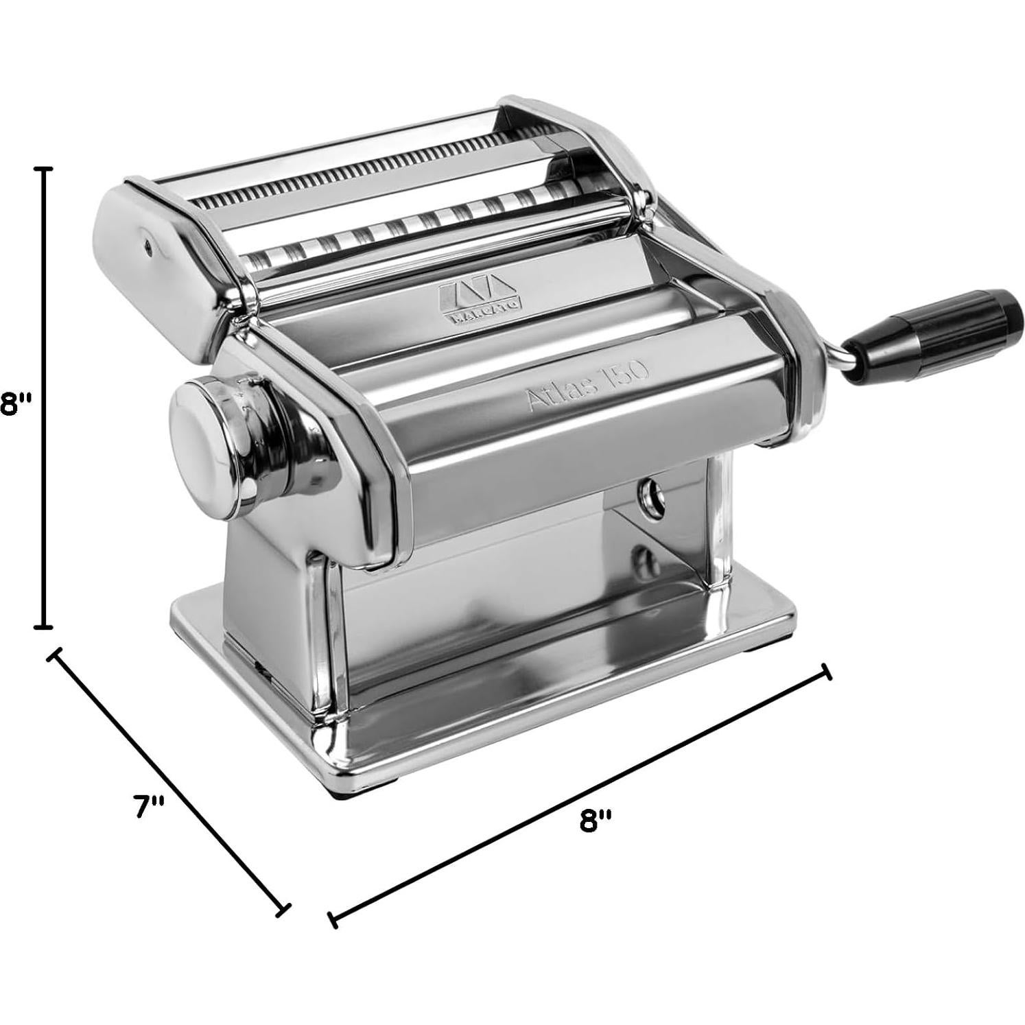 Máquina de Hacer Pasta Manual Marcato Atlas 150 Acero Cromado