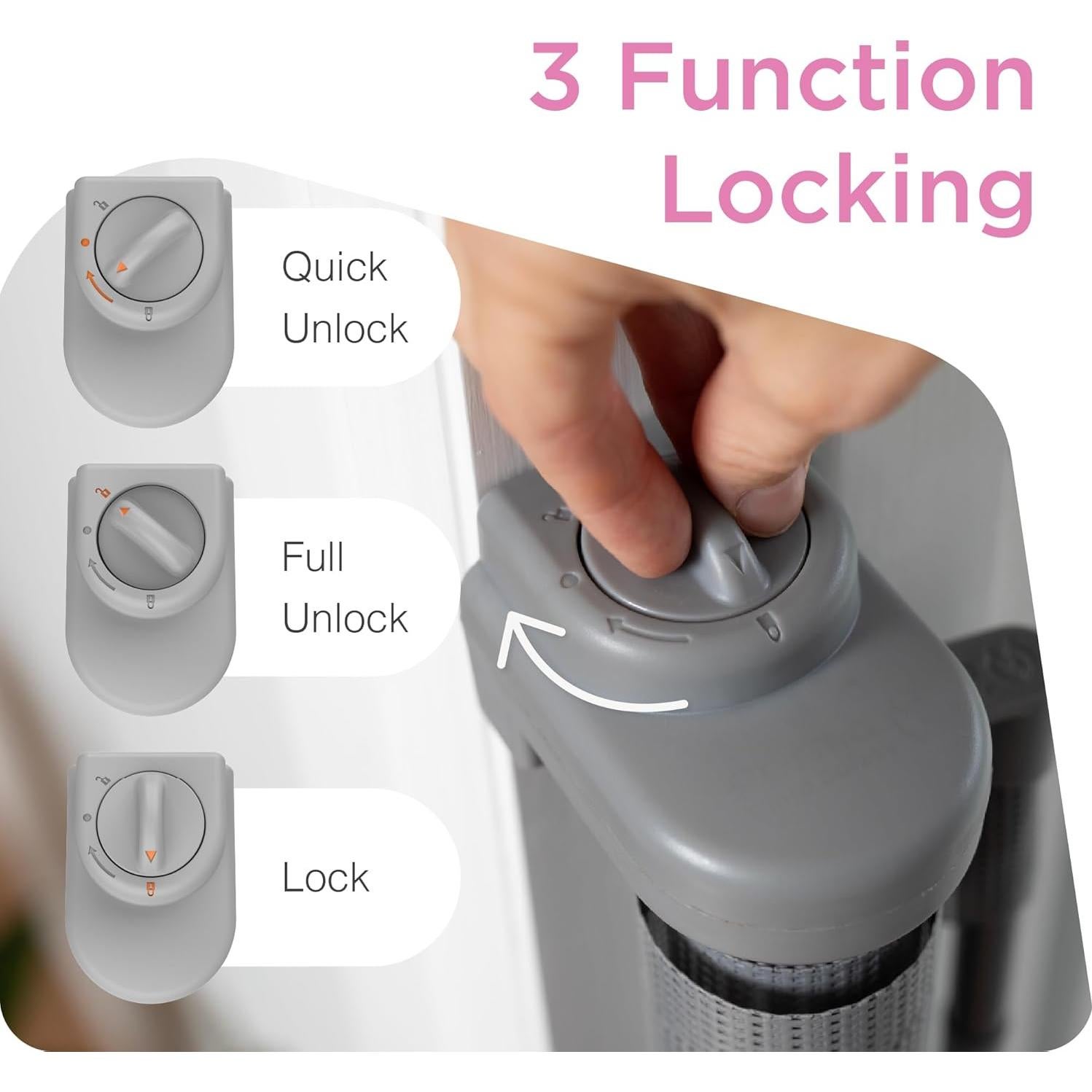 Puerta Retráctil Perma Child Safety 83,82 cm x 180,34 cm Gris