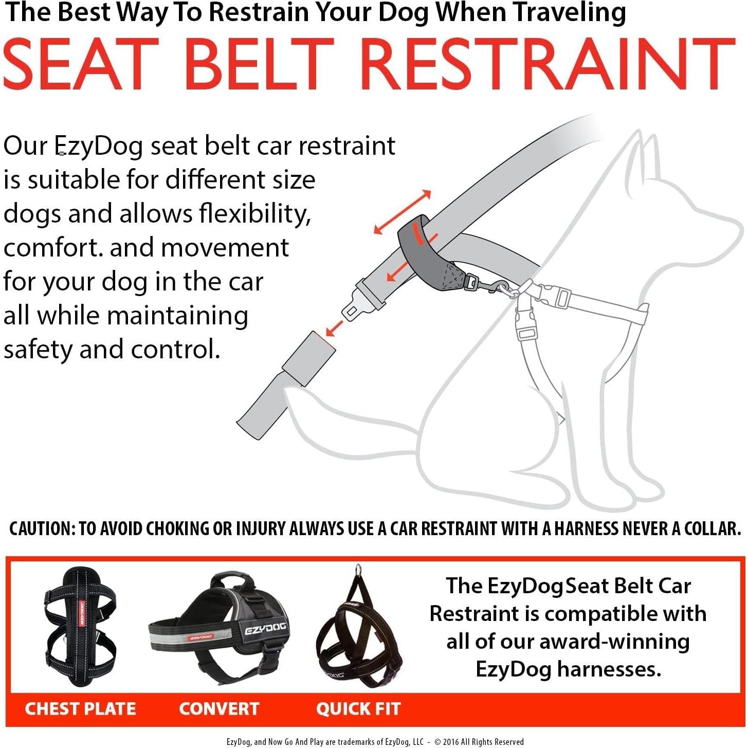 Cinturón de Seguridad para Perro EzyDog Universal 27.9x5.1cm