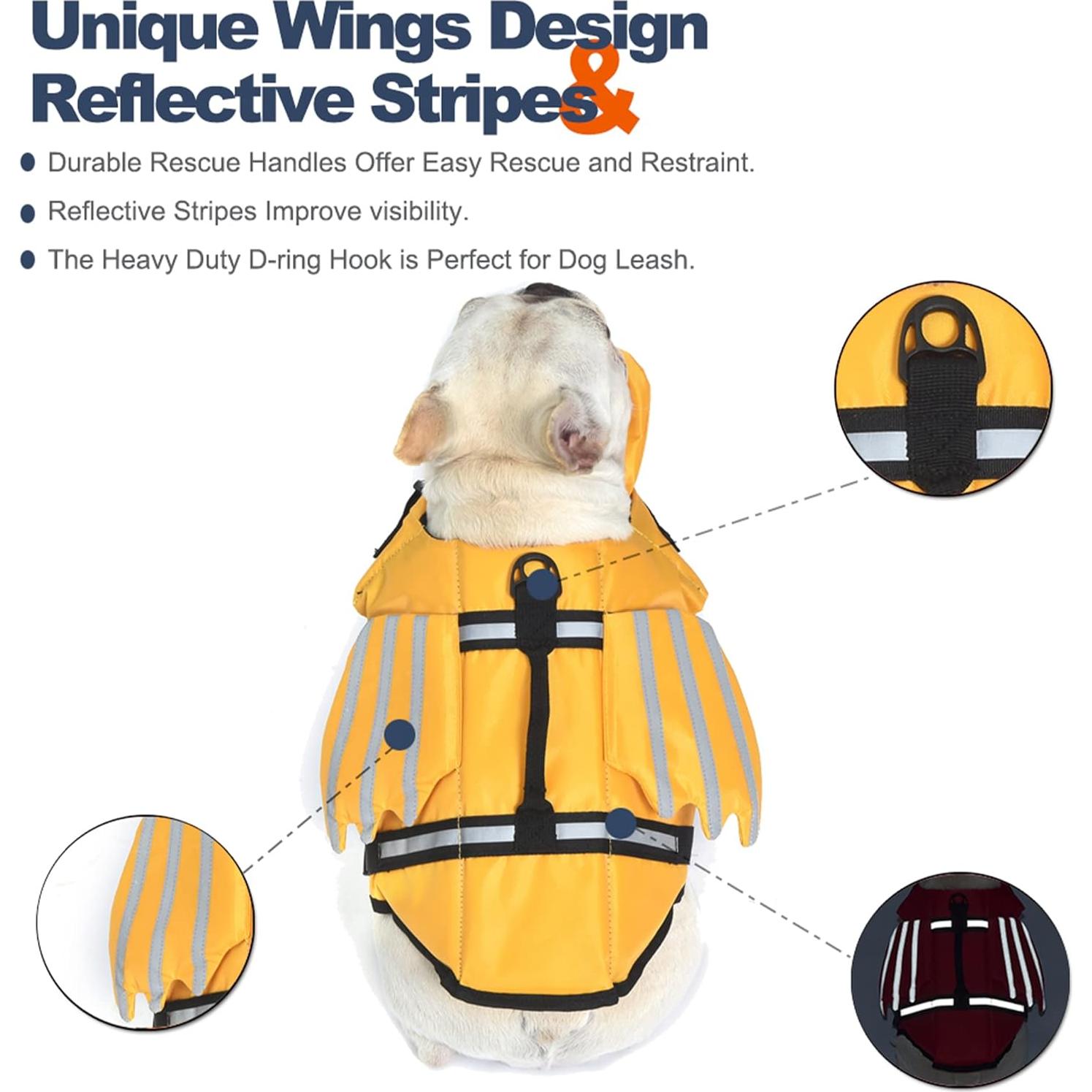 Chaleco Salvavidas para Perros Petglad Amarillo M